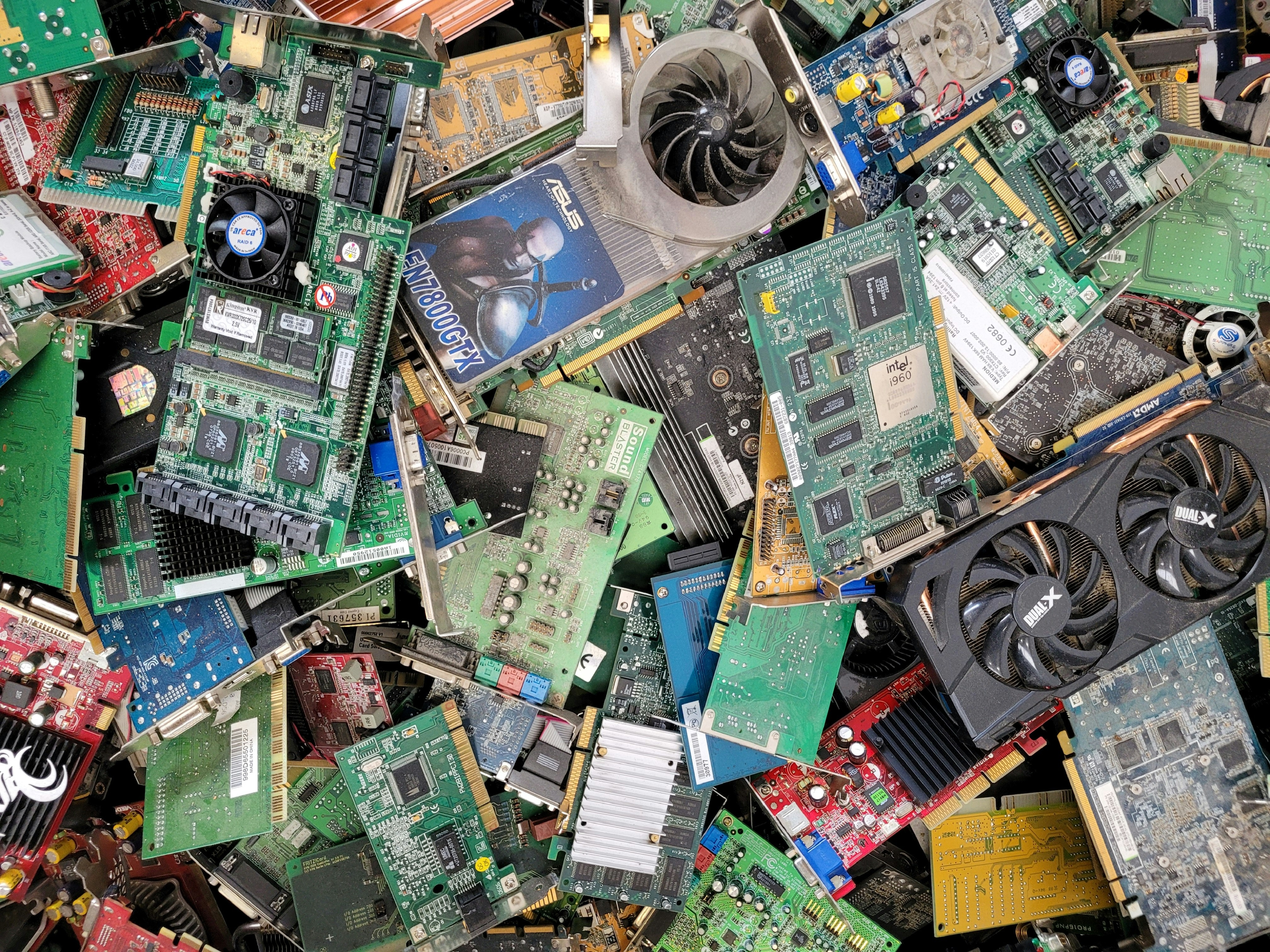 Pile of circuit boards
